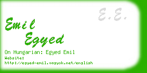 emil egyed business card